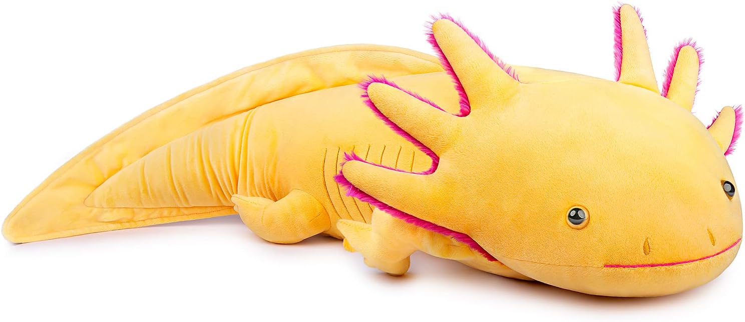 Large Axolotl Plush Toy - Super Soft 30 Inch Stuffed Animal