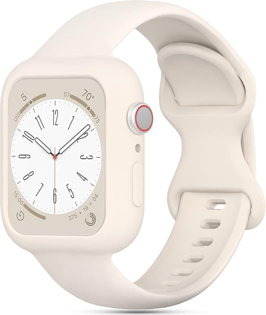 Keebowz Silicone Band w/ Bumper Case for Apple Watch - Ultimate Protection!