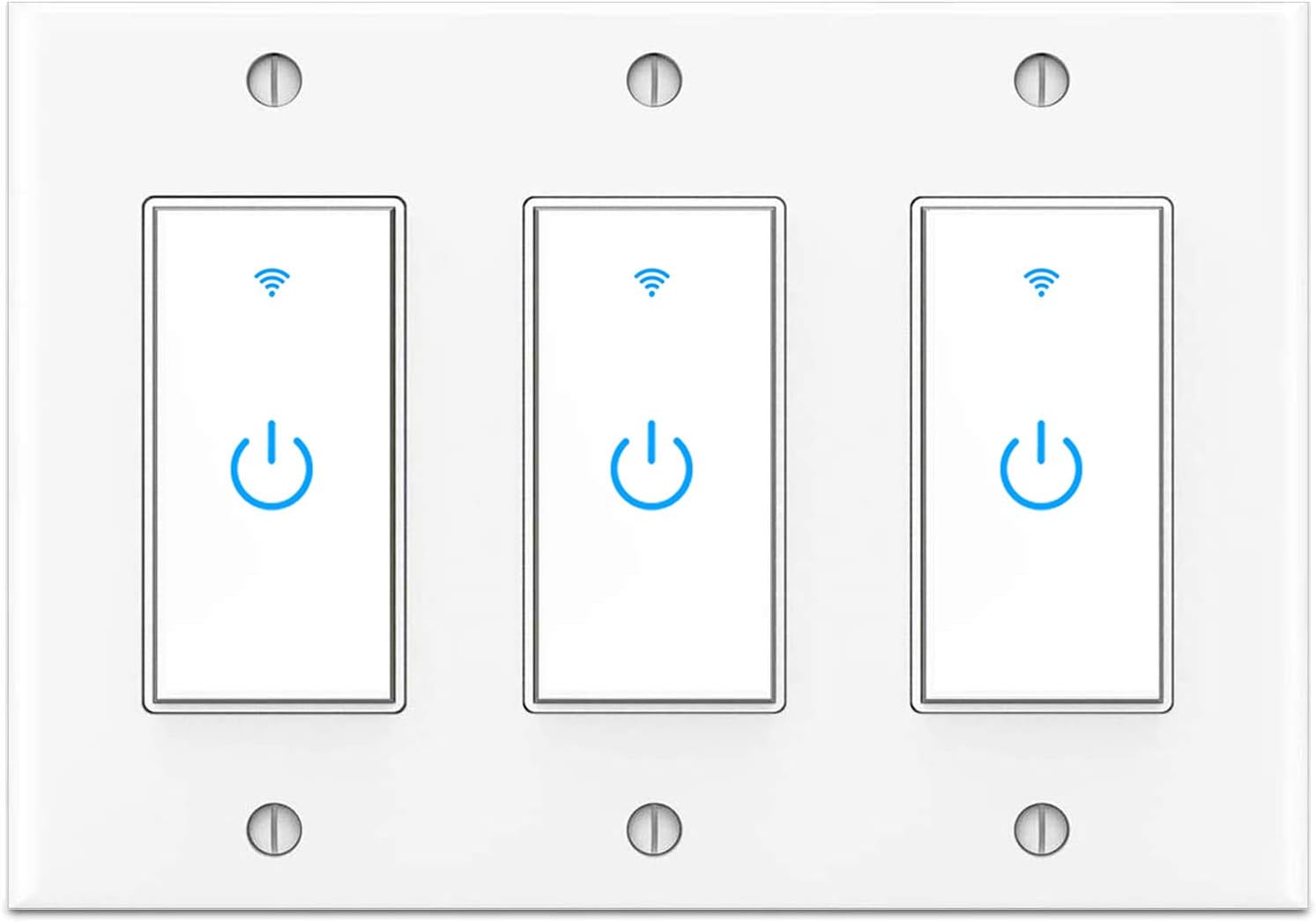 Smart Switch 3Gang Light Switch with Voice Control and Scheduling