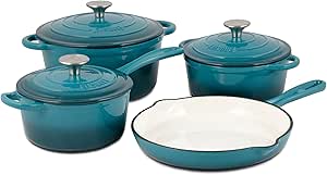 Basque Enameled Cast Iron Cookware Set for Versatile Cooking
