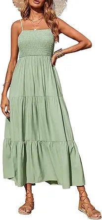 PRETTYGARDEN Women's Summer Maxi Dress for Casual Beach Style