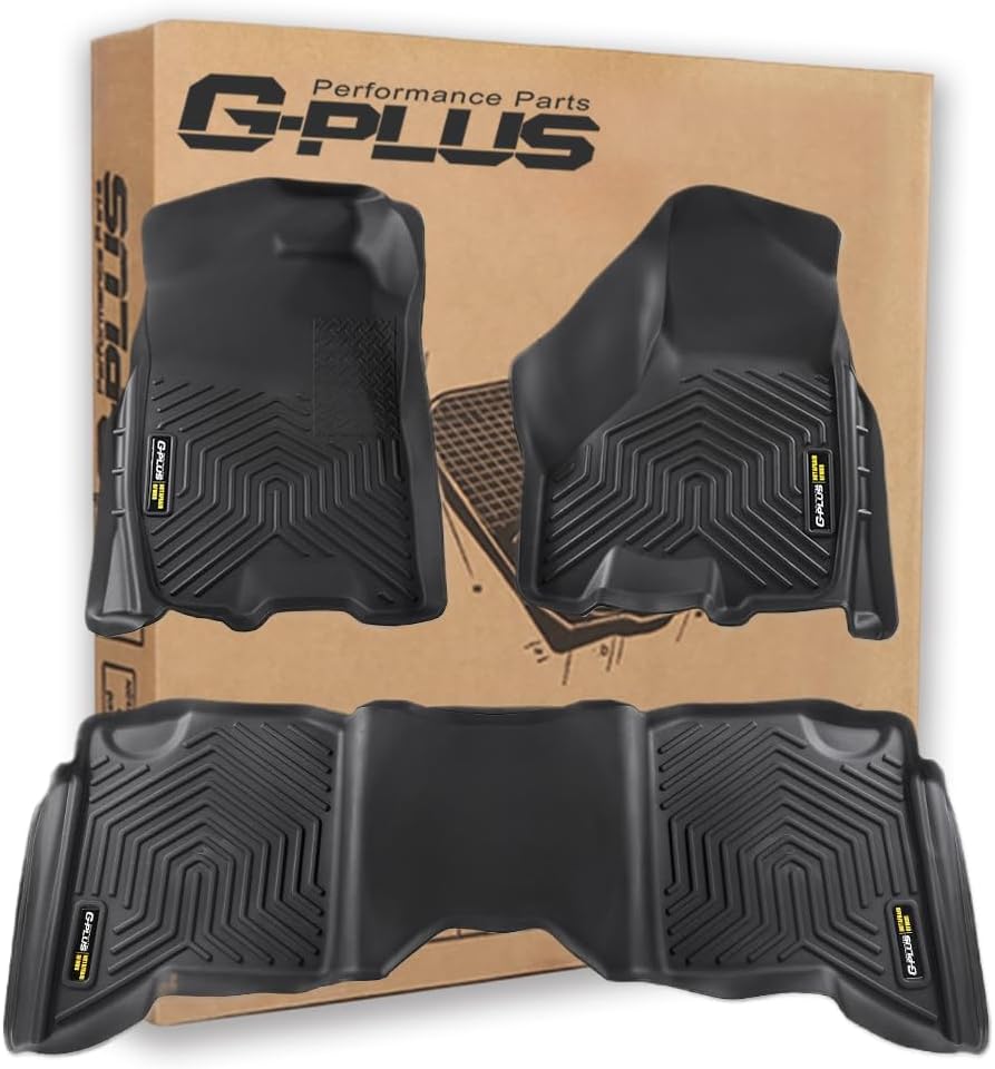 G-PLUS Floor Mats Cargo Liners for 2009-2018 Dodge Ram Crew Cab