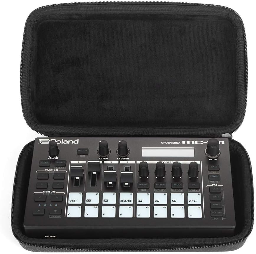 Custom-Fitted Compact Case for Roland MC-101 and TR-6S Travel