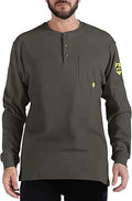 PTAHDUS FR Shirts for Men - Flame Resistant Long Sleeve Work Shirt