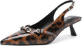 Mostrin Kitten Heels Pointed Toe Slingback Pumps - Comfortable Style 2