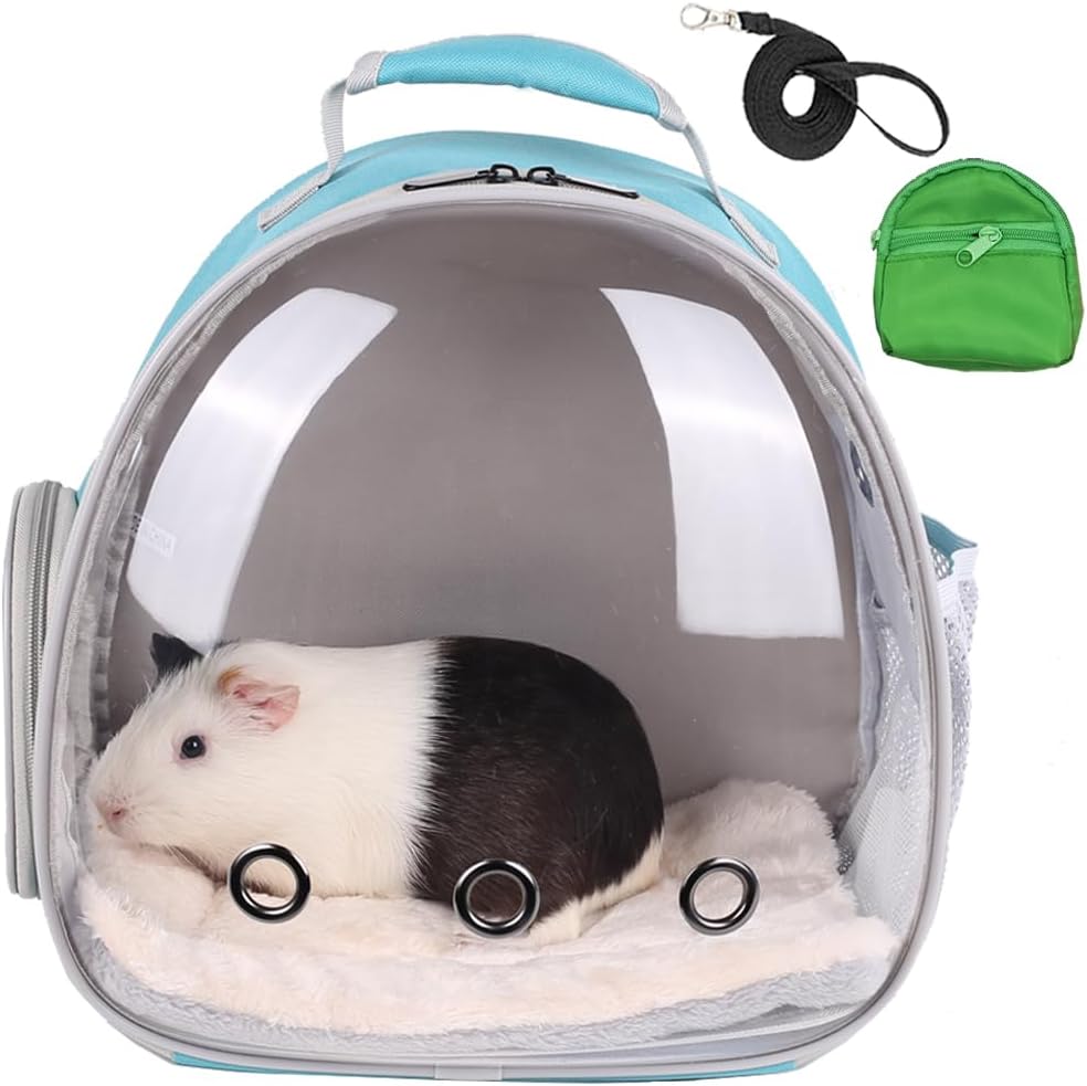 Portable Guinea Pig Backpack with Harness and Leash Set for Travel