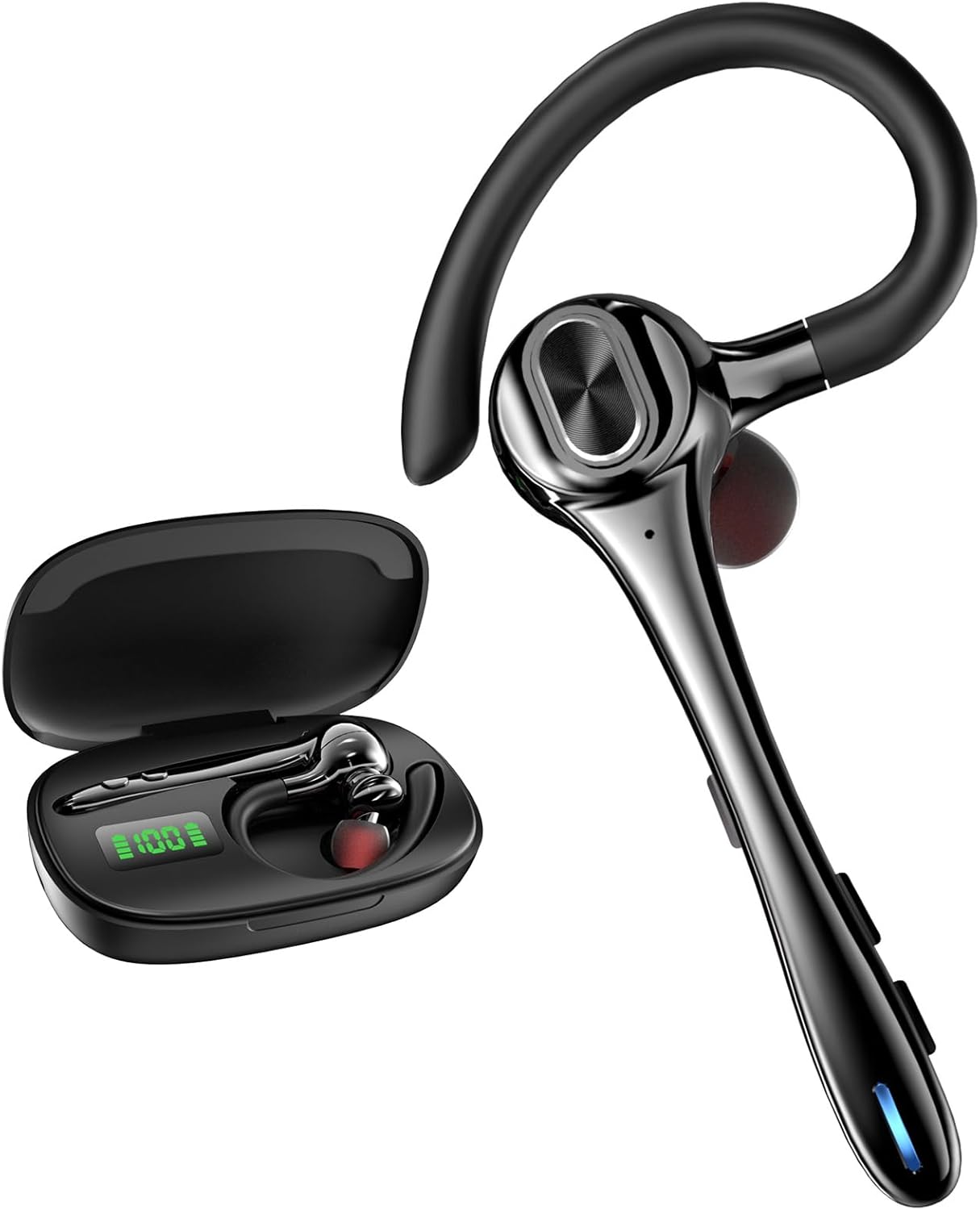 Wireless Bluetooth Earbuds with Noise Canceling Mic for Clear Calls
