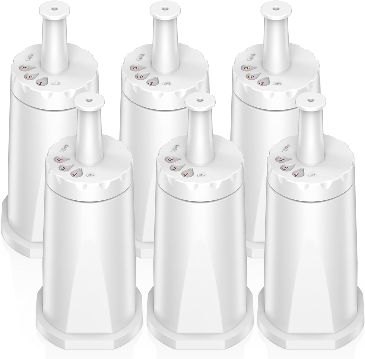 Filtered Espresso Bliss: 6-Pack LOTVOSA Water Filters for Breville Machines
