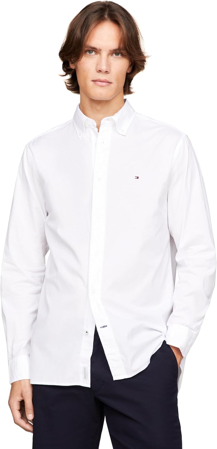 Tommy Hilfiger Long Sleeve Poplin Regular Fit Button Down Shirts