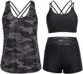 Tankini Swimsuit 3 Piece Set - Tummy Control Swimwear