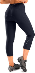 Women's 4D Padded Bike Pants High Waist 3/4 Cycling Capris