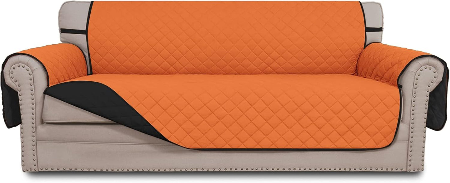 Easy-Going Reversible Couch Cover for 3 Cushion Sofa Protection