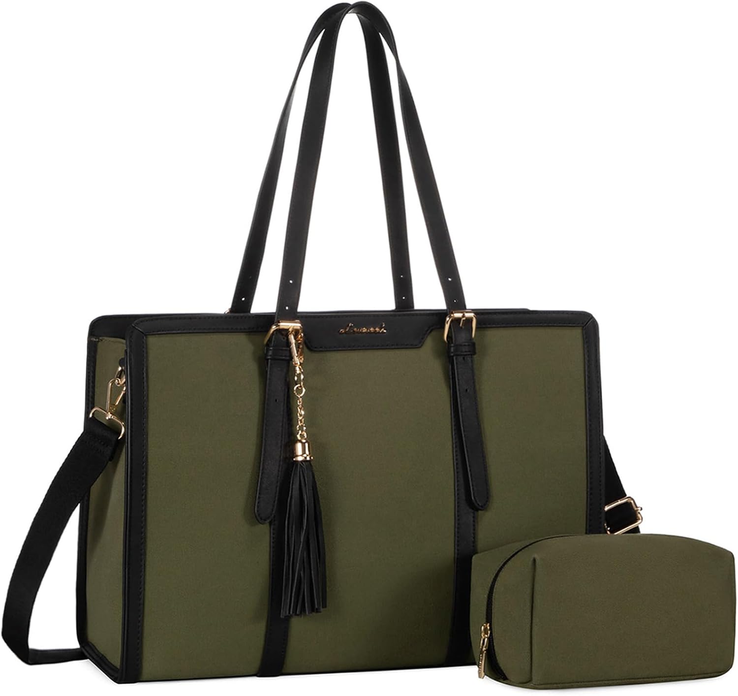 LOVEVOOK 15.6 Inch Lightweight Laptop Tote Bag for Women