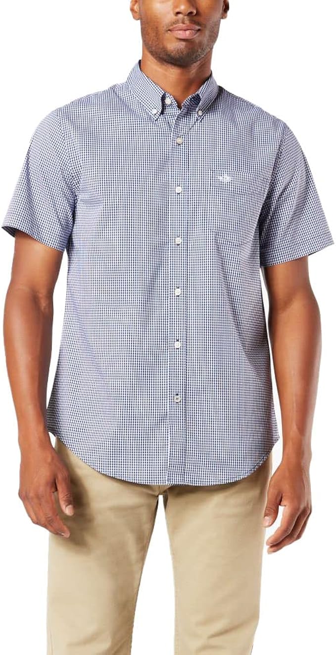 Dockers Men's Classic Fit Short Sleeve Signature Comfort Flex Shirt
