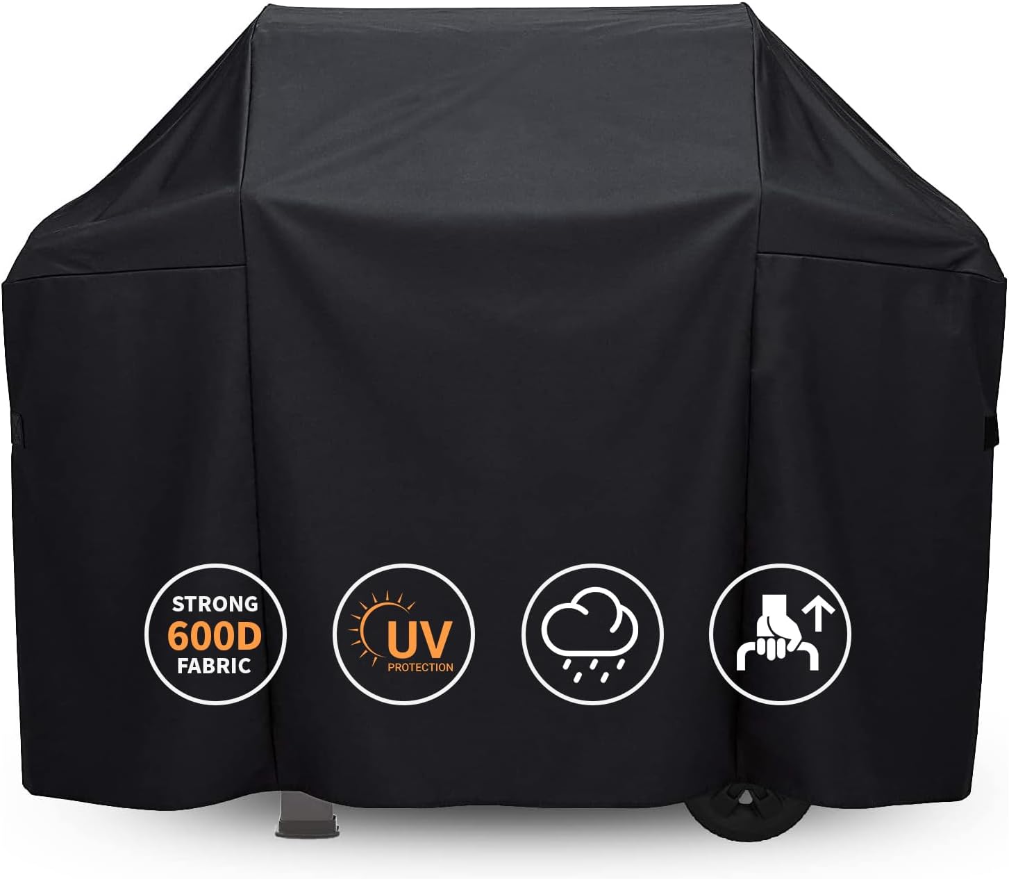 Grisun 7139 Grill Cover for Weber Spirit 300 Grills, Black