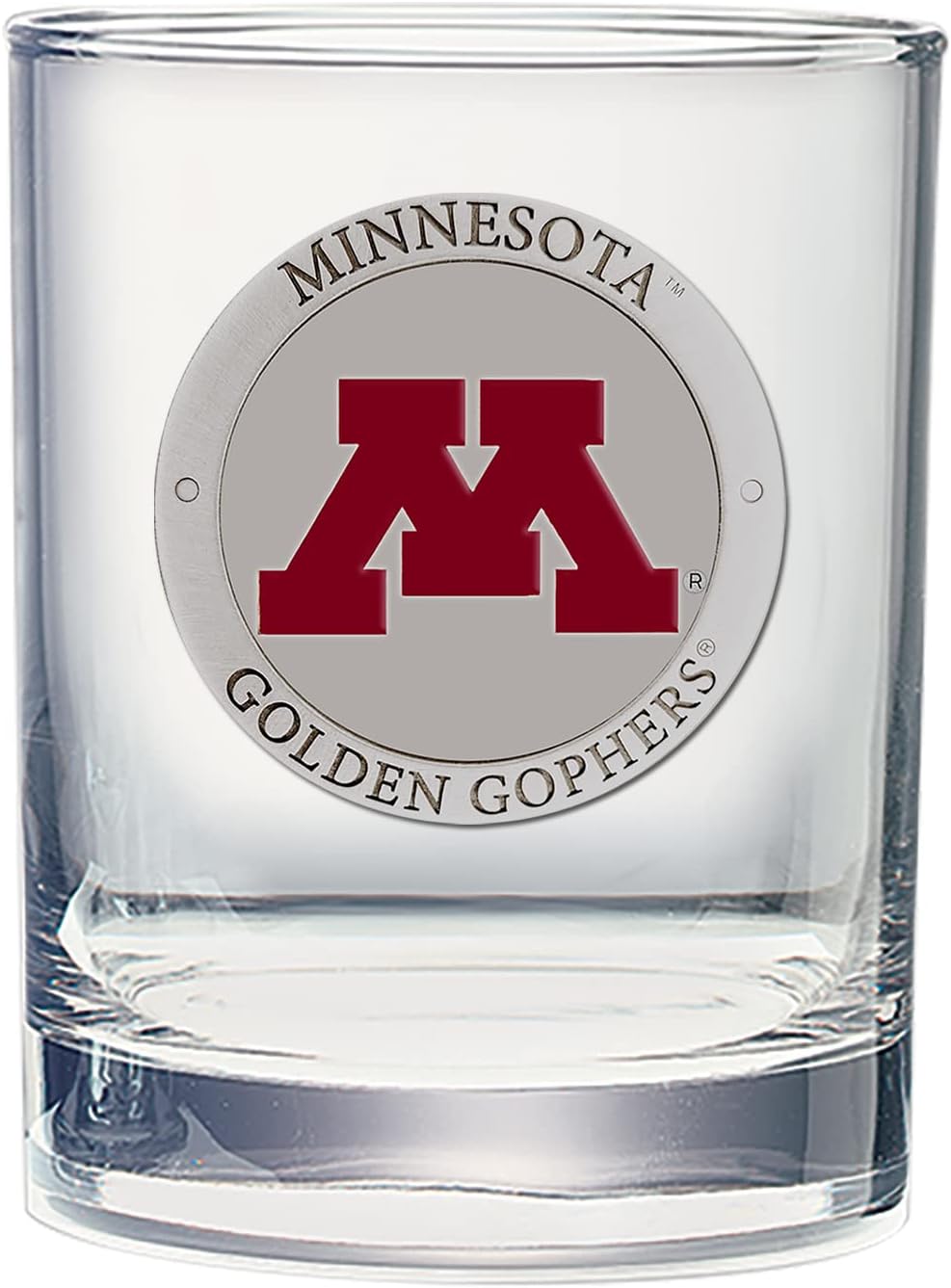 Heritage Pewter Minnesota Double Old Fashion Glass for Liquor