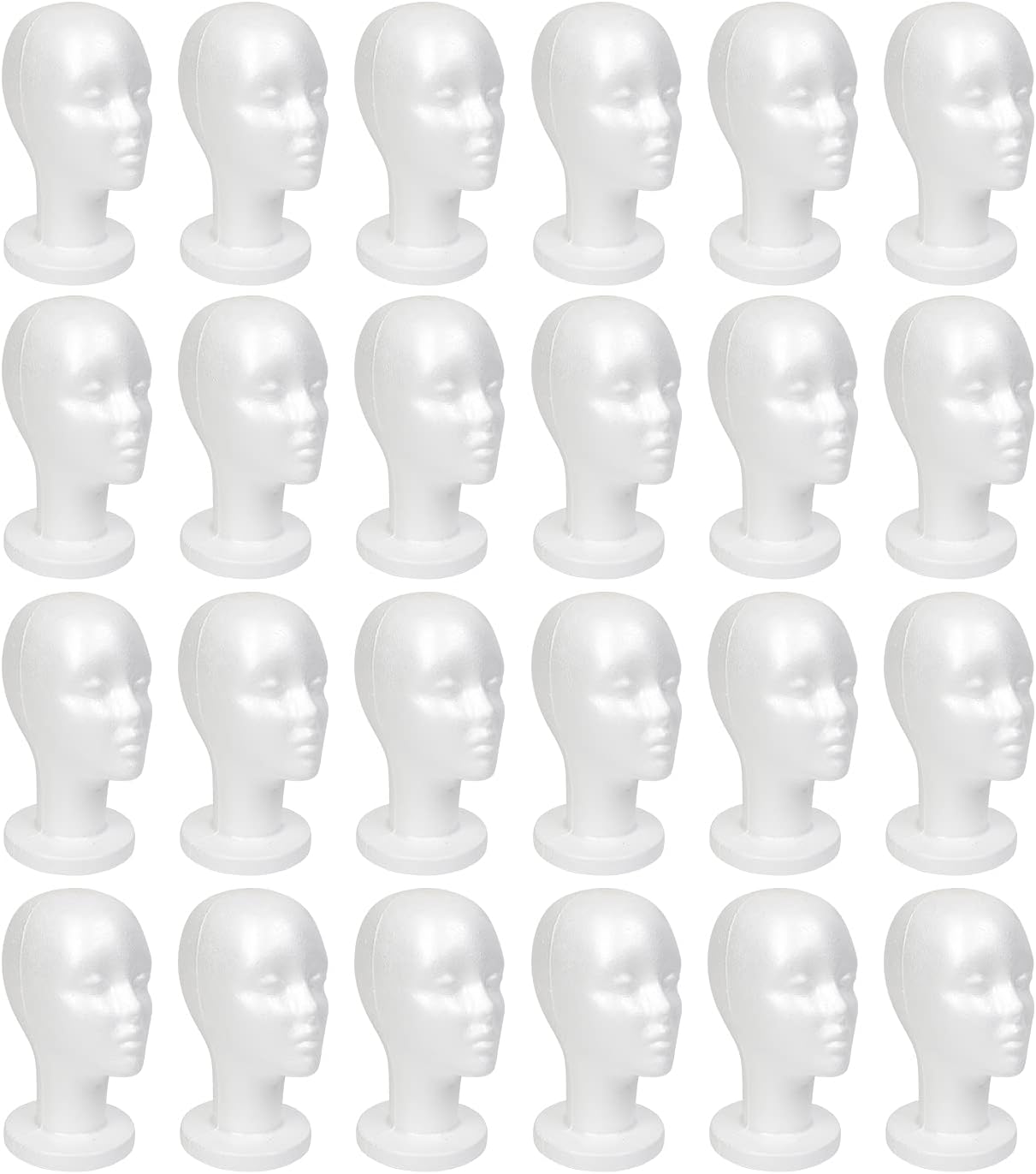 11.4-Inch Styrofoam Mannequin Head for Wigs and Crafts