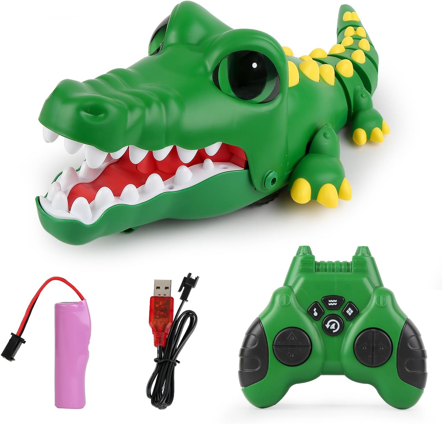 Interactive RC Crocodile Toy - Programmable with Sound