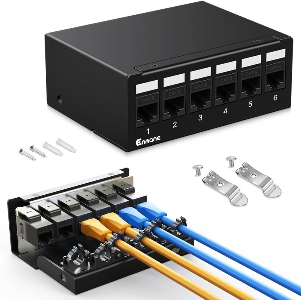 Smart Cable Management 6Port CAT6 Patch Panel