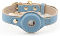 NINA WOOF Cupertino Dog Collar with AirTag Holder - Blue Medium