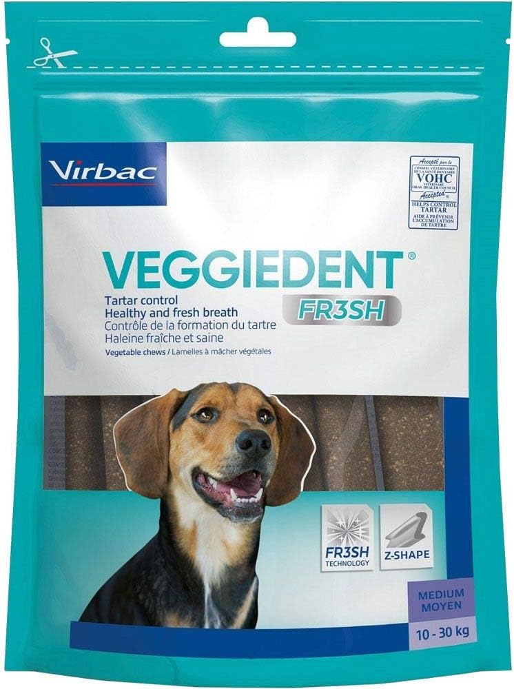 C.E.T. VeggieDent Chews for Dogs - Tartar Control and Fresh Breath