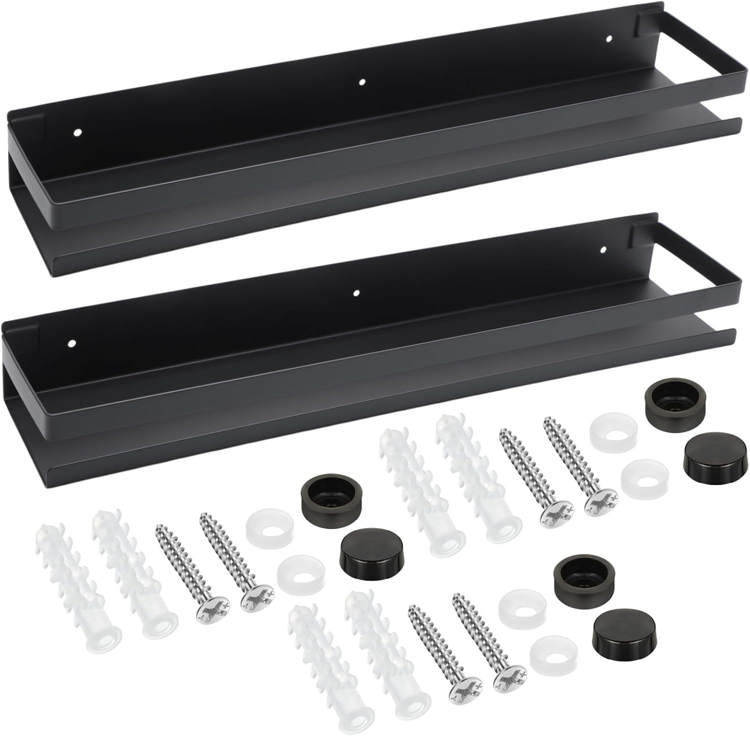 Lallisa Stainless Steel Floating Shelves for Bathroom Storage