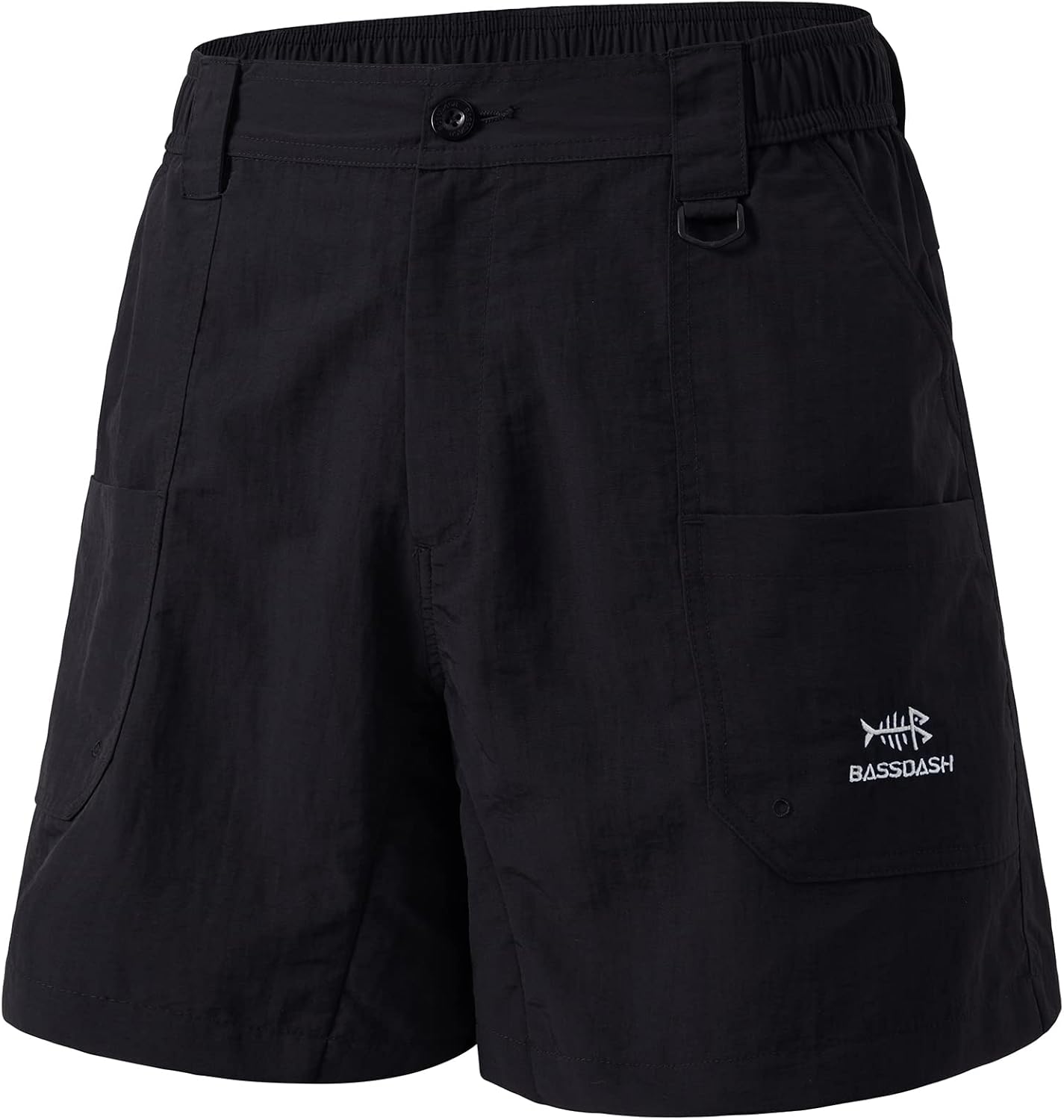 BASSDASH Men's 6in Fishing Shorts with UPF 50+ Protection