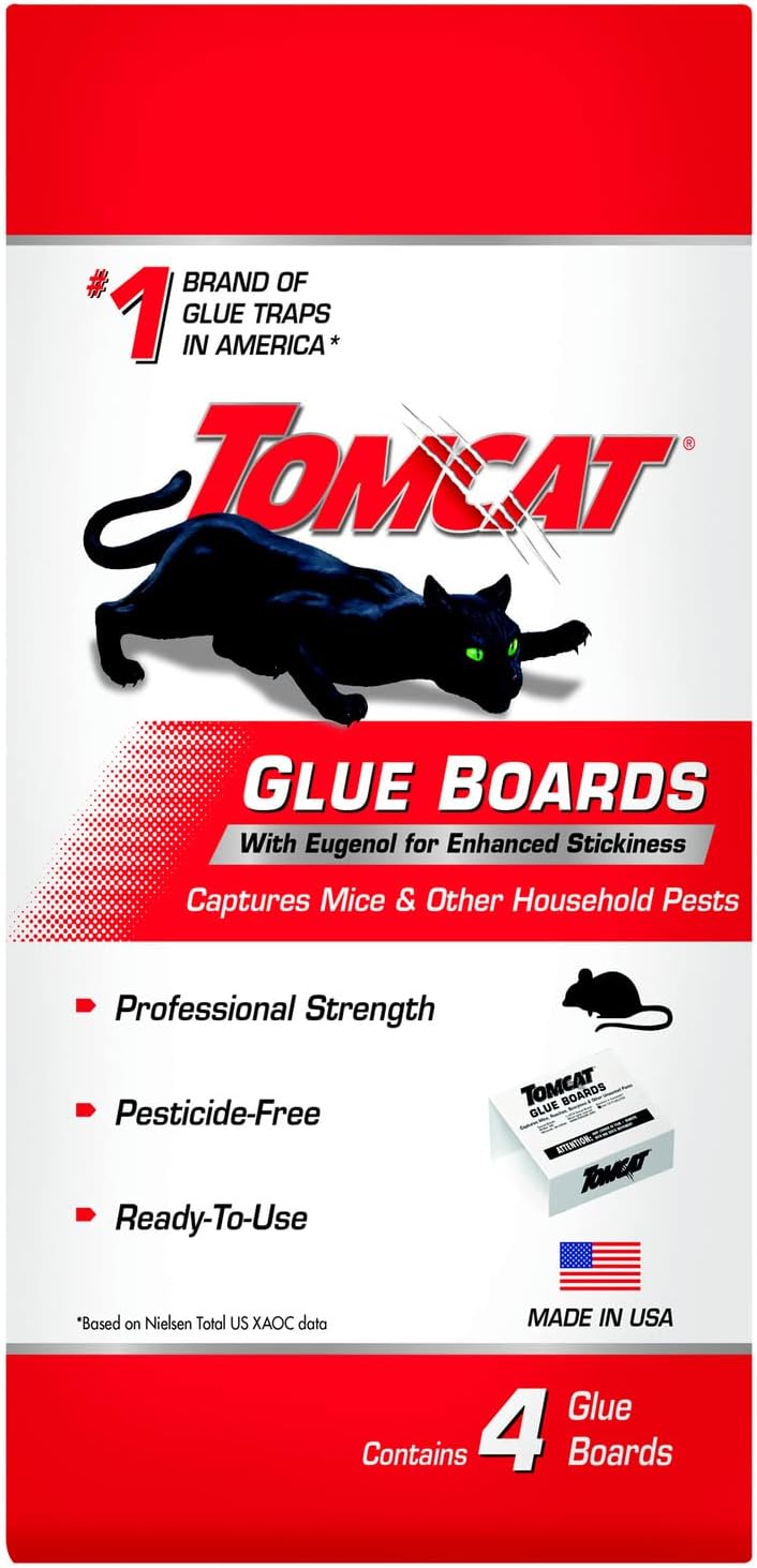 Tomcat Immediate Grip Glue Boards: 4 Traps