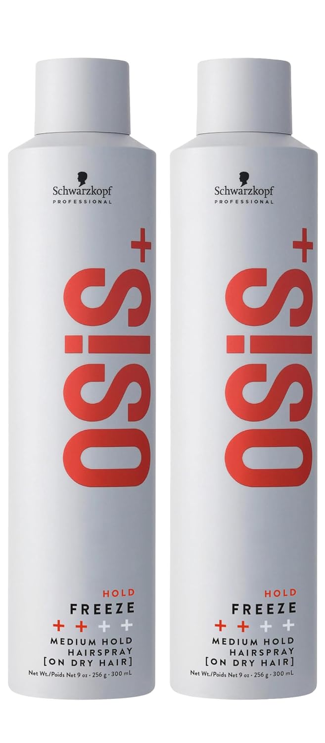 OSiS+ Freeze Hairspray - Medium Hold with Heat Protection