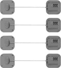 Refrigerator Lock Combination Set - Heavy Duty 4-Pack for Cabinets