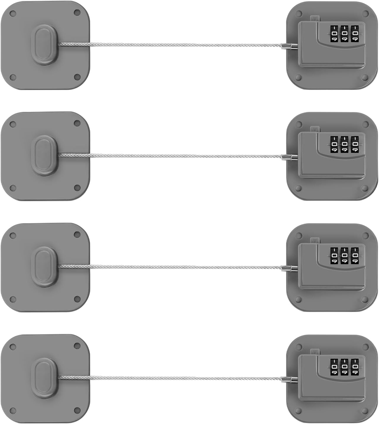 Refrigerator Lock for Cabinets and Drawers - Heavy Duty Safety