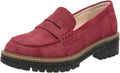 Womens Chunky Penny Loafers Slip On Platform Shoes - Office Ready