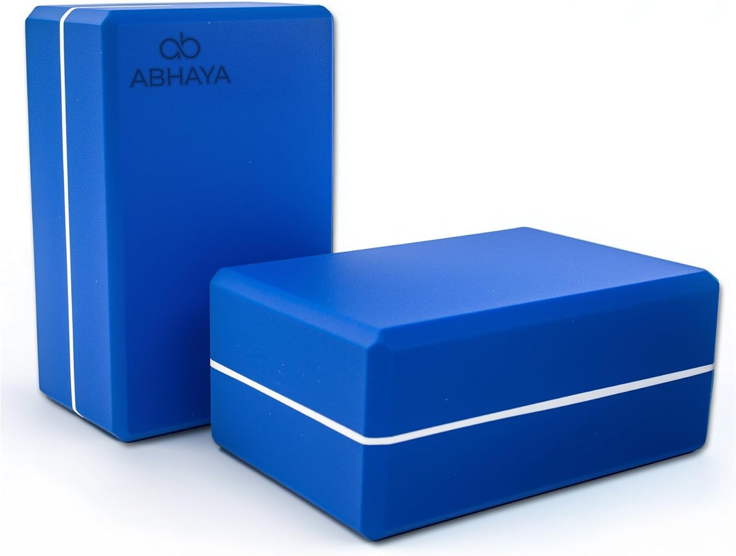 Precision Yoga Block 2-Pack - Non-Slip, High-Density EVA Foam - ABHAYA
