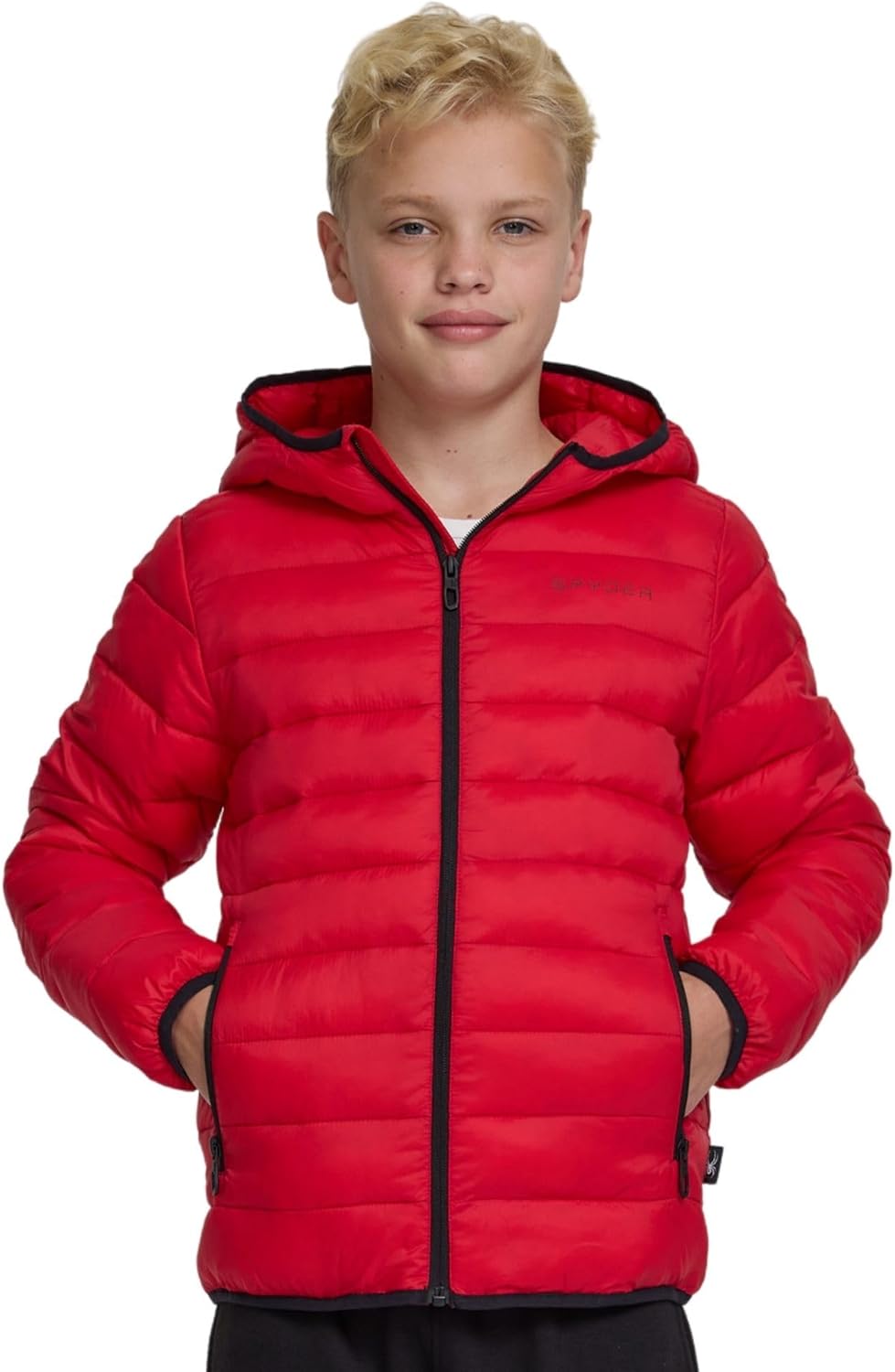 Spyder Boys Puffer Jacket - Lightweight Packable Winter Coat