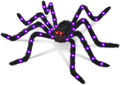 Halloween Decorations 4.9 FT Giant Light-Up Spider 2 Pack - Red Eyes