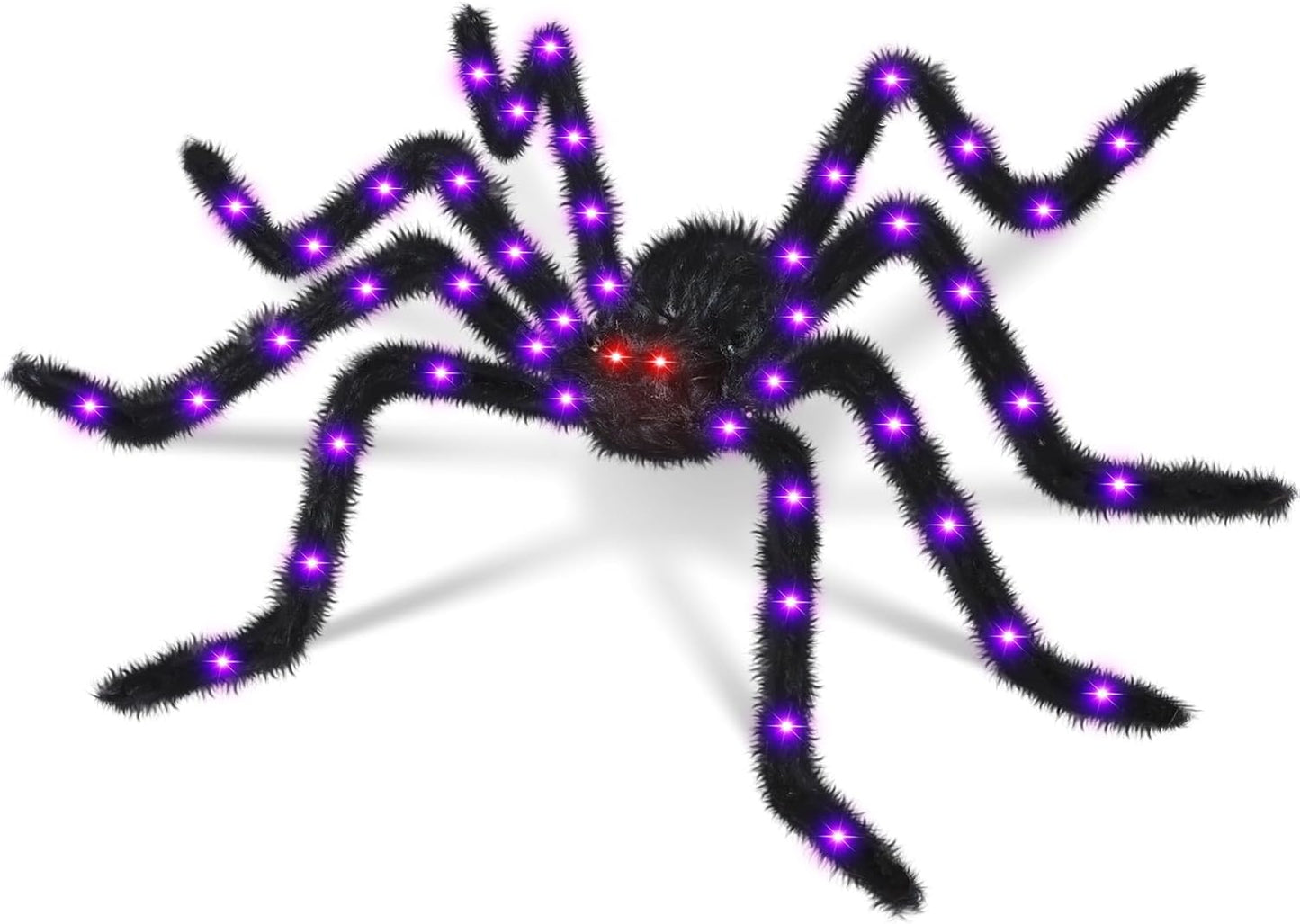 Giant Light-Up Halloween Spider 2 Pack for Scary Decor