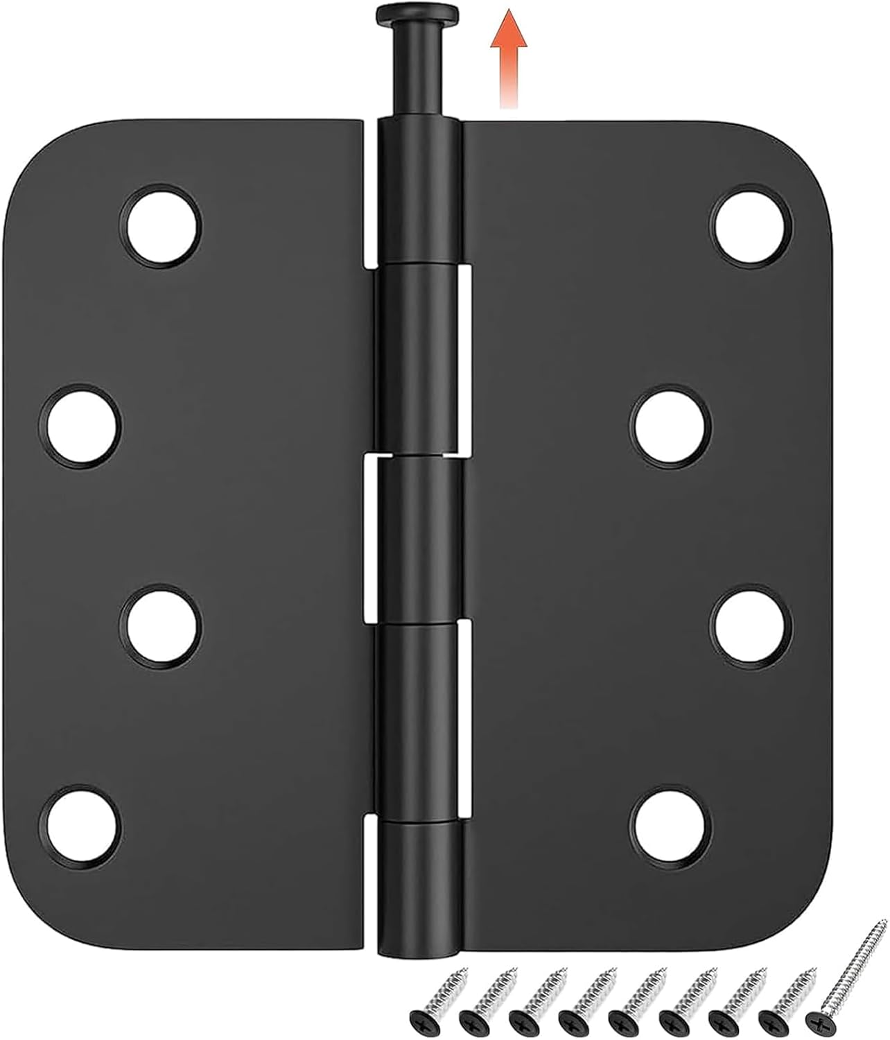 HOSOM 18 Pack Rounded Door Hinges for Smooth Operation