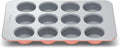 12-Cup Muffin Pan Perracotta - Non-Toxic Ceramic, Naturally Non-Stick