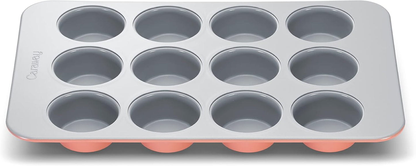 Caraway Non-Stick Ceramic 12-Cup Muffin Pan for Baking Perfection