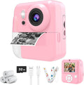 Upgraded Kids Camera Instant Print Dual-Lens 1080P - Portable Print