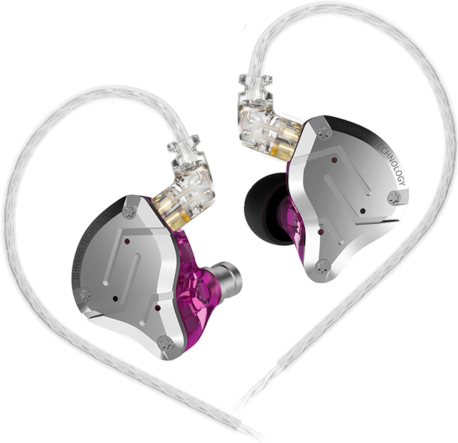 YINYOO Purple Hi-Fi IEM with Noise Cancelling