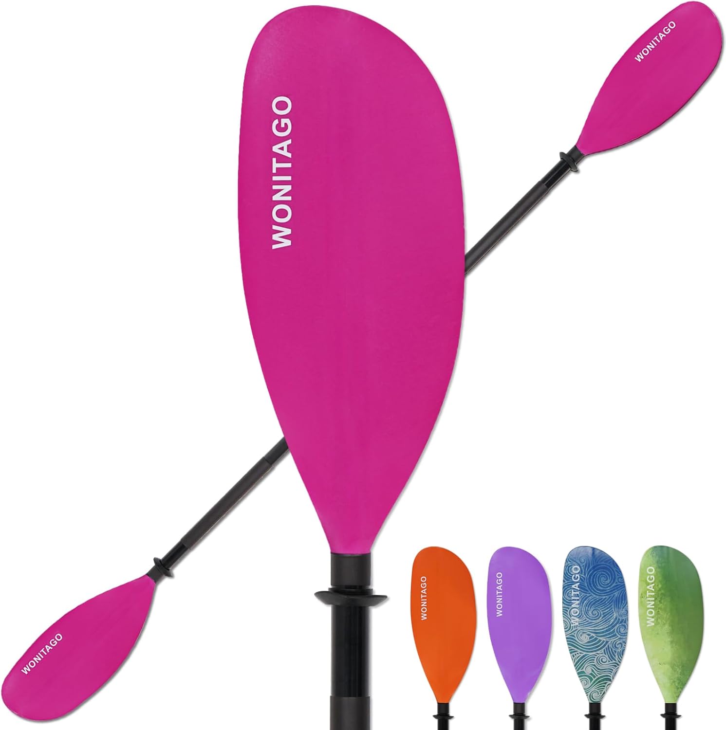 Adjustable Kayak Paddles with Alloy Shaft and PP Blade