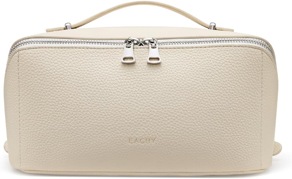 EACHY Large Capacity Travel Makeup Bag for Stylish Organization