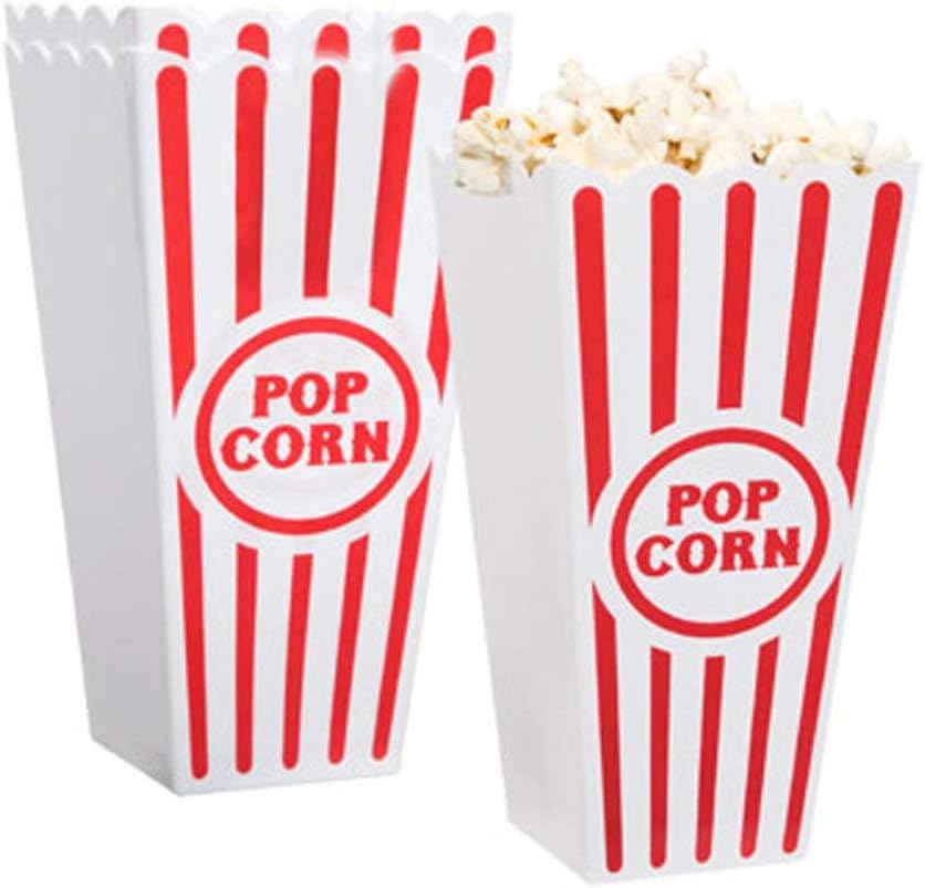 Movie Night Essential: Classic Popcorn Containers 4 Pack