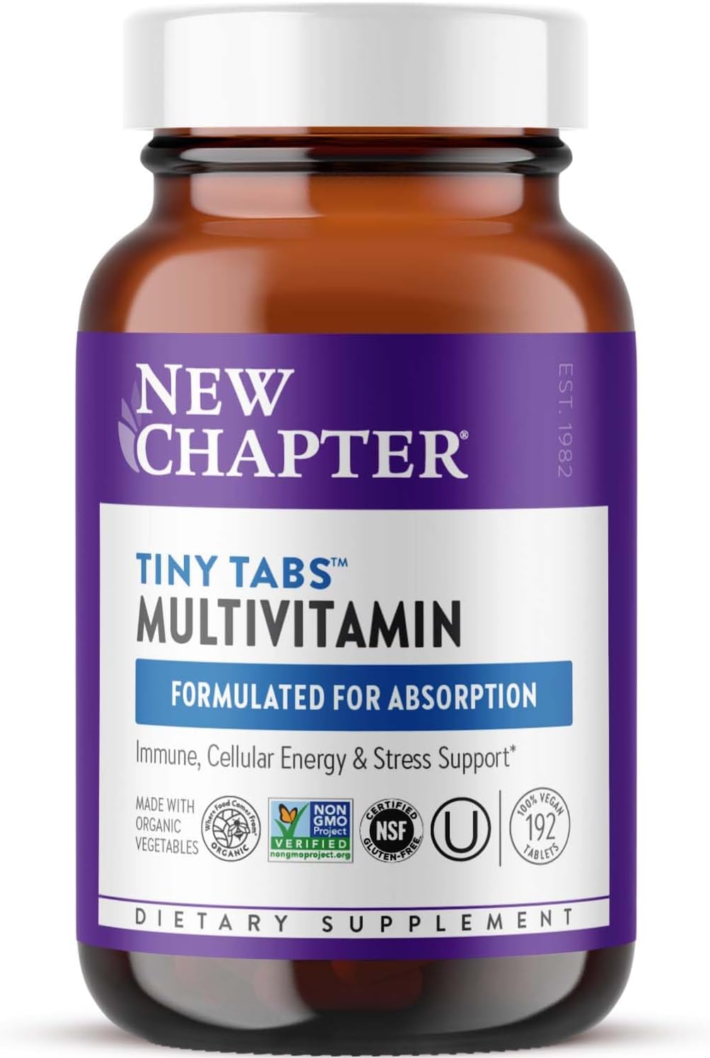 New Chapter Tiny Tabs Multivitamin for Immune and Energy Support