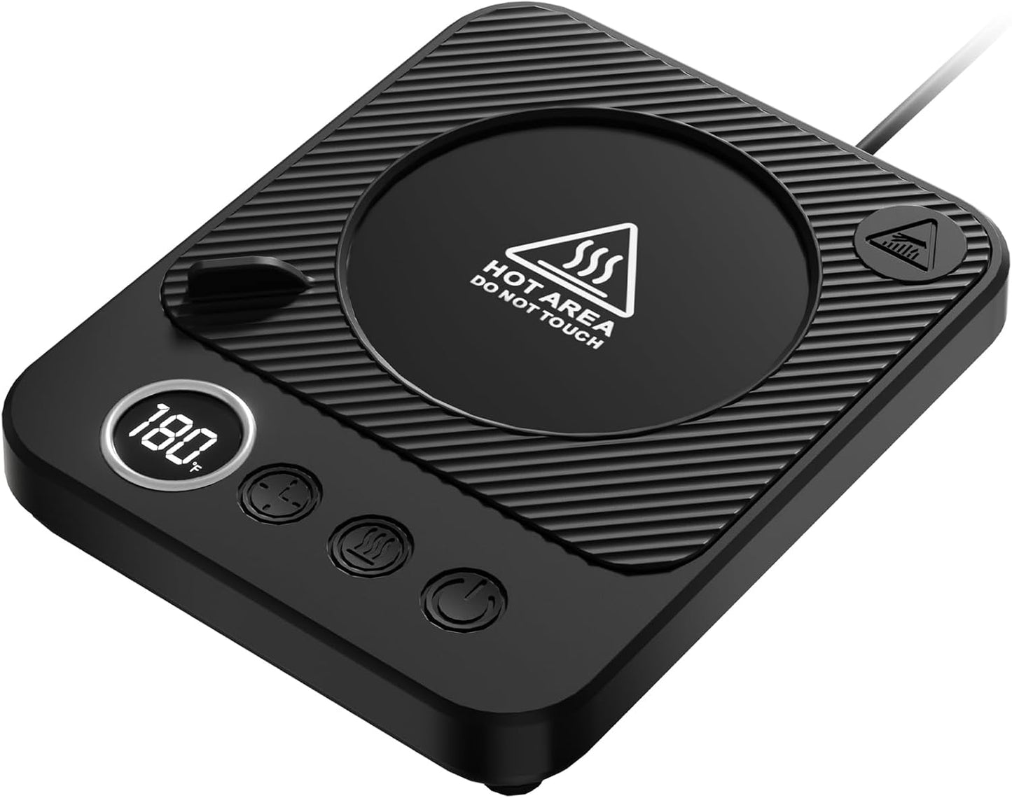 Smart Coffee Warmer for Desk & Home, Auto Shut Off, Black