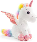 Unicorn Stuffed Animal 8in Plush Toy for Girls - Soft Cuddly Gift