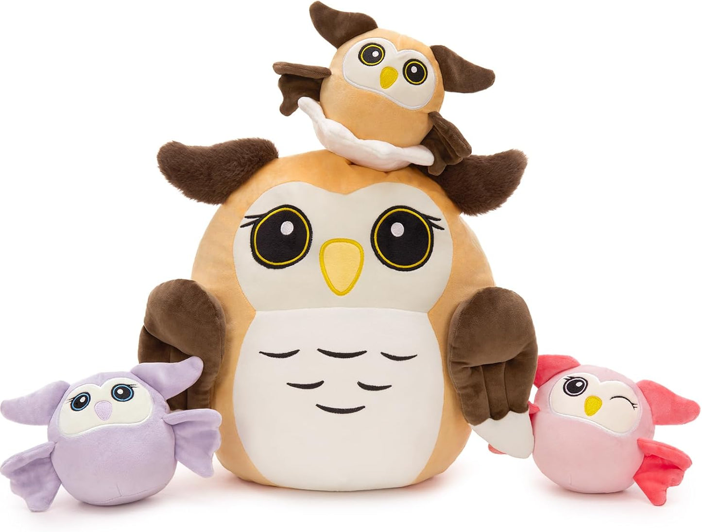 MaoGoLan Owl Stuffed Animals with Adorable Baby Owls Inside