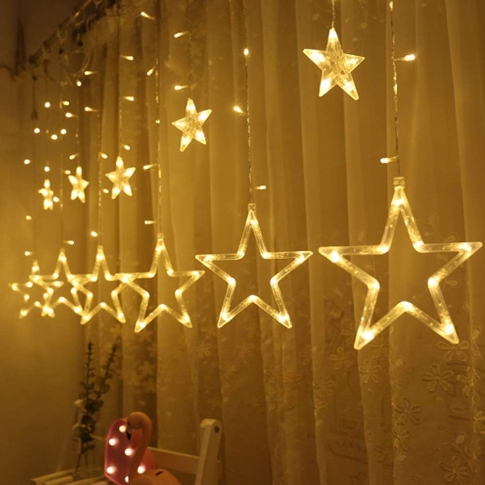 Twinkle Star 138 LED Curtain Lights - 8 Modes Ramadan & Holiday Decor