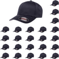 Flexfit Wooly Combed Premium Baseball Cap for Men - Stretch Fitted